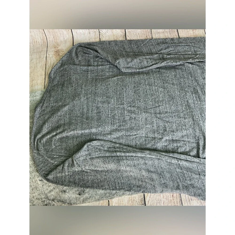 J. Crew Men's Long Sleeve Henley Heather Gray Size XLT